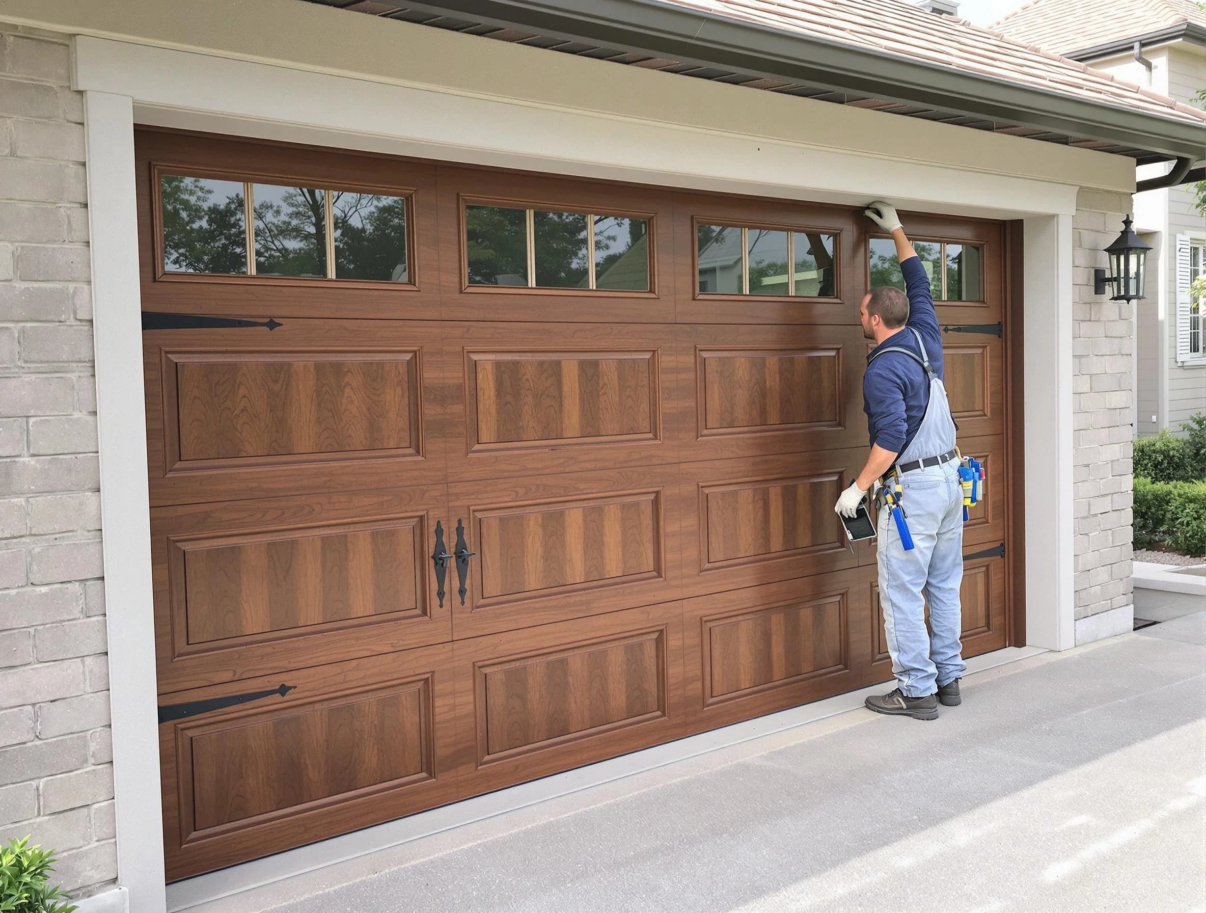 Custom garage door showcase by Los Lunas Garage Door Repair in Los Lunas