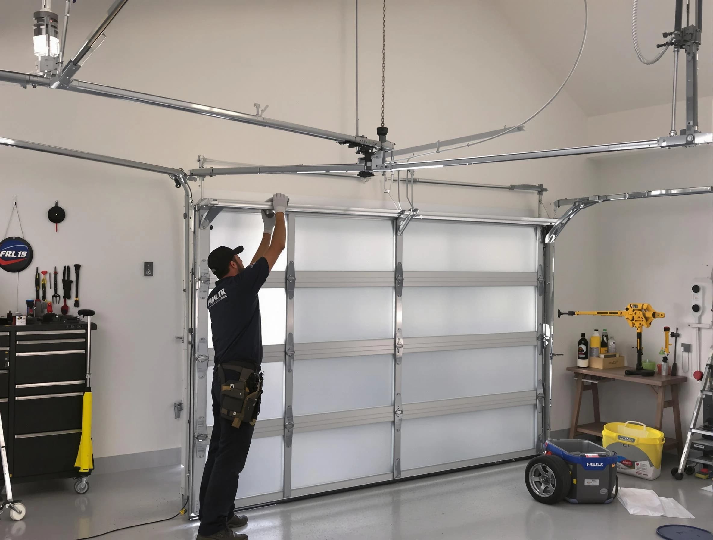 Los Lunas Garage Door Repair certified team performing precision garage door installation in Los Lunas