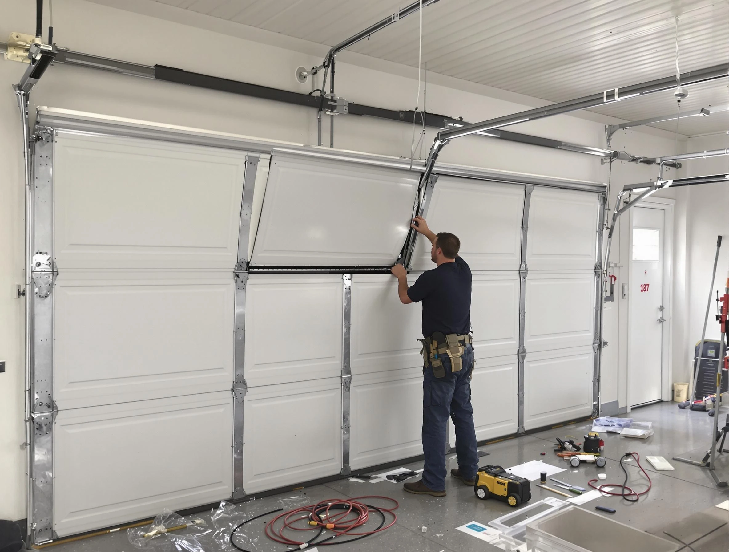 Garage Door Section Replacement in Los Lunas
