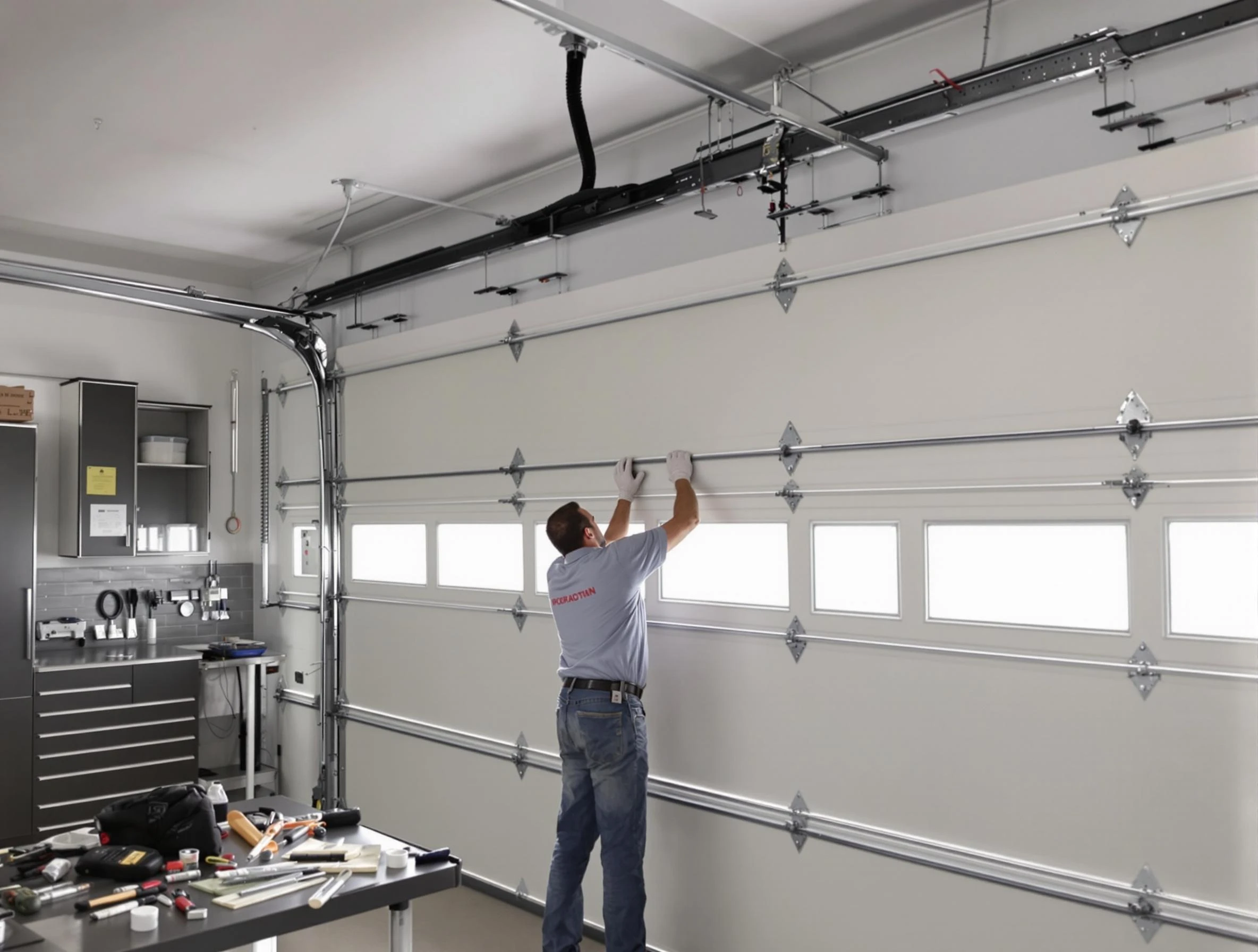 Garage Door Track Repair in Los Lunas